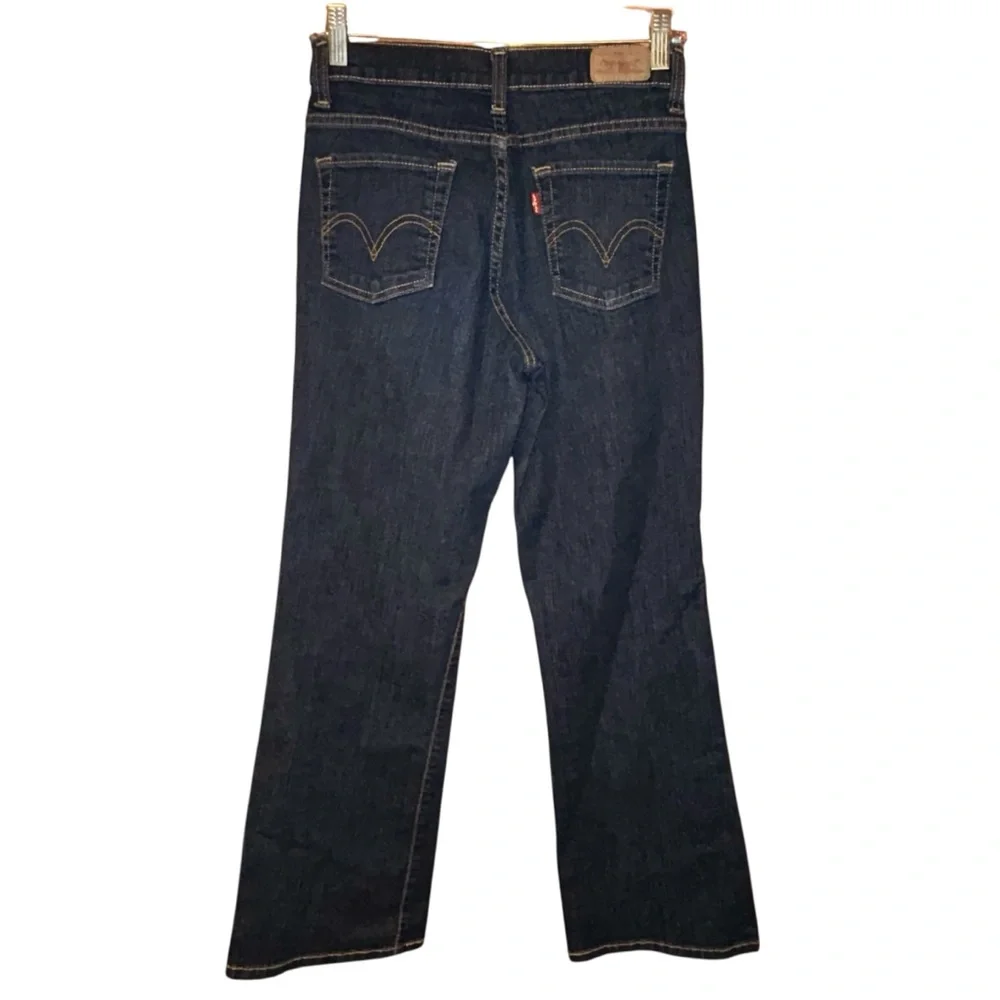 Levi’s 512 Perfectly Slimming‎ Bootcut Jeans Dark Wash Stretch Women’s Size 4S
